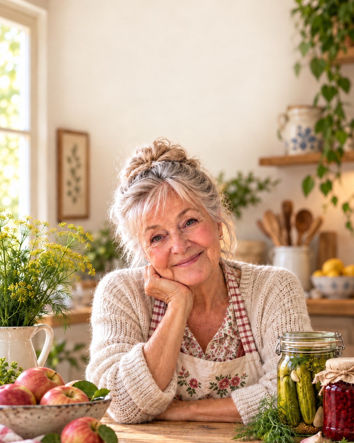 Margarete Lindenberg in ihrer Küche